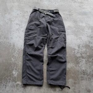 Vintage 90's military faded black blank cargo pants